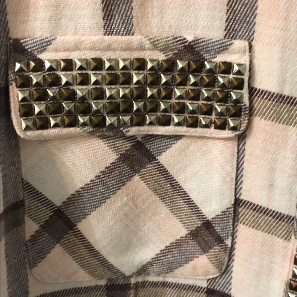 Free people Erin studded flannel shirt jacket - Picture 8 of 11